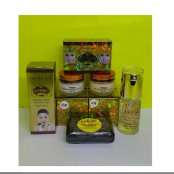 Cream Lyese Paket Cream Lyese Komplit -Cream Siang Malam Sabun Hitam Plus Serum -Original