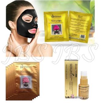 Hanasui - Naturgo BPOM - Masker Lumpur - 100% Original - 10 Sachet - whitening Serum Gold - Perawatan Kulit Wajah