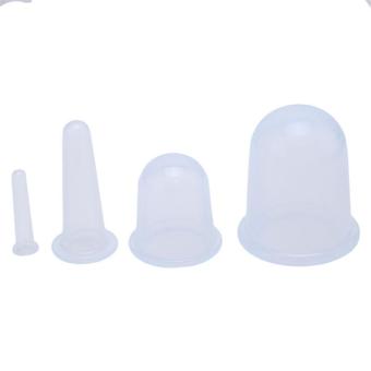 Ai Home 4pcs Health Care Silicone Massage Cupping Cups Body Anti Cellulite Massager (Clear) (Intl) - intl