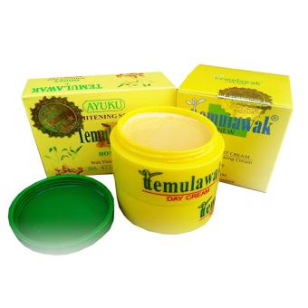 Temulawak Paket Cream Siang&Malam Plus Sabun Madu Hologram Emas Original