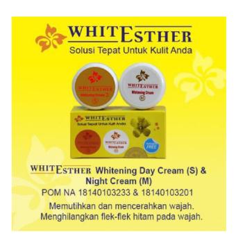 White Esther Whitening Cream Sm/ Bpom
