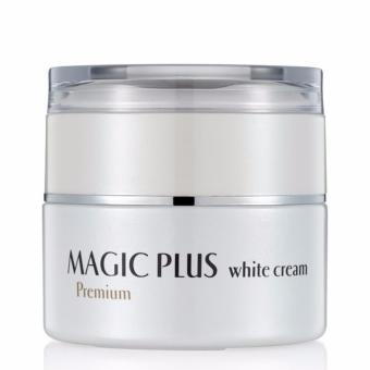 Magic Plus White Cream Premium Krim Pemutih Wajah Original Korea Asli Aman Kulit Halus Lembut Kencang Cerah Segar Alami Menyamarkan Noda dan Flek Hitam Beauty - 35 gr