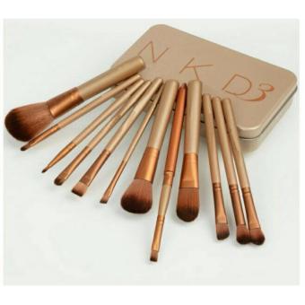 KN Set Make Up Brush 12 Pieces wadah Kaleng