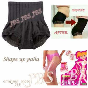 JBS Slim Pant Celana Korset - Munafie Celana Pelangsing Tubuh (All Size ) - Black - Shape up Paha