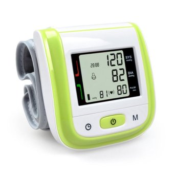 Ajusen Automatic Wrist Digital Blood Pressure Meter Digital Blood Pressure Monitor Heart Rate Pulse Meter - intl