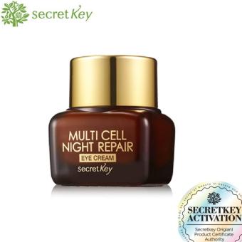 Secret Key Multi Cell Night Repair Eye Cream Anti Aging Krim Mata - 15gram