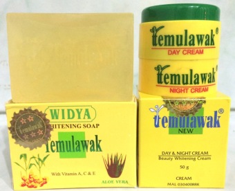 Temulawak Cream Day and Night Plus Sabun Widya Holo Emas