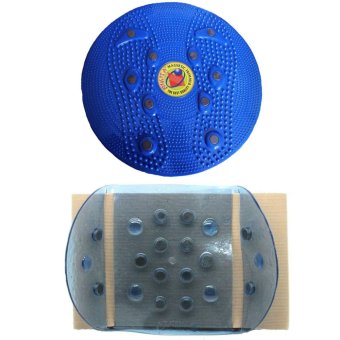 Paket Fitness Rumahan Nikita Alat Pelangsing Tubuh Magnetic Trimmer Jogging Body Plate Dan Sabuk Magnetik