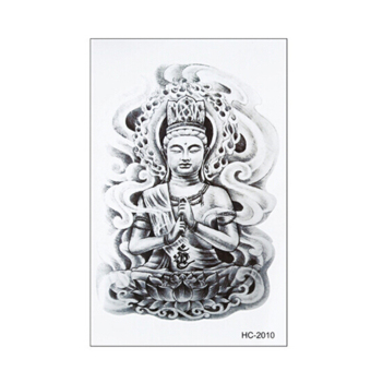Velishy Skull Tattoo Magic Flash Inspired 1 Sheet Buddha