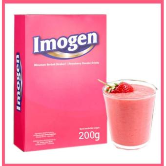Imogen Strawberry – 20 Sachet Pelangsing Serbuk Hisap L Glutathione Kolagen | Agen Grosir Slimmer Fat Burner GNT Fiber Phyto Fiforlif