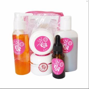 Paket Cream CR Pink Asli - Krim CR Pemutih Wajah 5 in 1  -Paket Cream Cr Pink Original -1Paket