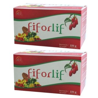Fiforlif - Super Fiber & Detox Alami Kaya Nutrisi 15 Sachet/Box – 2 Box