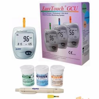 Easy Touch GCU 3in1 Alat Cek Kolesterol Alat Tes Gula Darah Asam Urat