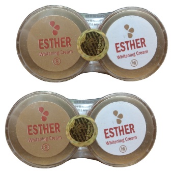 Esther Gold Whitening Cream S/M Memutihkan Wajah 2pcs