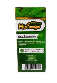 Saga Mix - Herbal Tetes untuk Batuk,Sariawan,Sakit Tenggorokan - 10ml