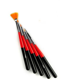 MSQ New 5pcs Set Nail Art Paint Dot Draw Pen Brush for UV Gel DIYDecoration Tools - intl