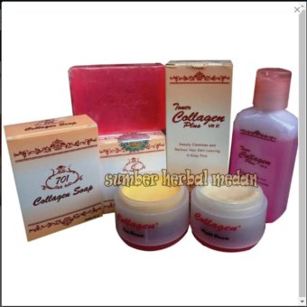 Collagen - Paket Cream Collagen Komplit- Cream Siang.Cream Malam .Sabun .Toner Wajar Vit E -Original