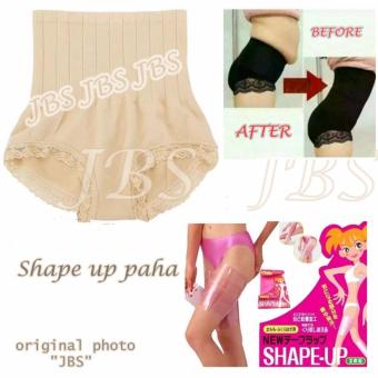 JBS Slim Pant Celana Korset - Munafie Celana Pelangsing Tubuh (All Size ) - Cream - Shape up Paha