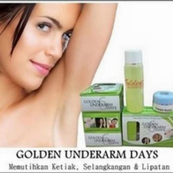 Golden Under Arm 6 Day Original - Set Cream Pemutih Ketiak Original