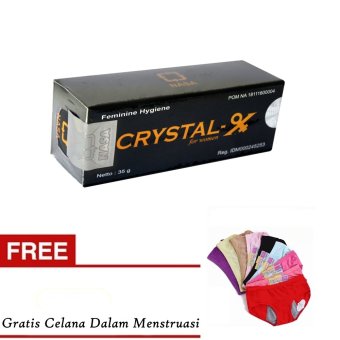 Crystal X Nasa - Original Solusi Masalah Kewanitaan + Gratis Celana Dalam Menstruasi