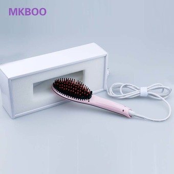 Hot selling ceramic hair straightening brush comb, Fast hair straightener comb, electric straight Iron electric hair brush