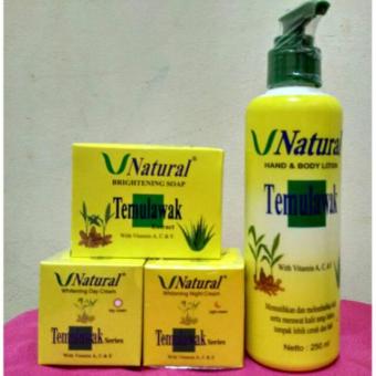 Paket Vnatural (Day Cream- Night Cream- Brightening Soap- Hand Body)