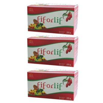 Fiforlif - Super Fiber & Detox Alami Kaya Nutrisi 15 Sachet/Box – 3 Box