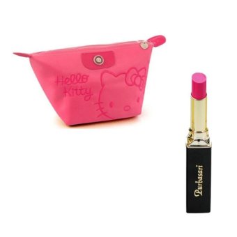 Purbasari Lipstick Color Matte 92 Free Alisha Tas Kosmetik Mini 203-Merah