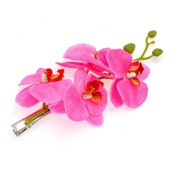 Ai Home Bohemia Flower Hair Clip Women Hairpin Bridal Party Hair Accessories (Pink) - intl
