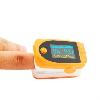 Orange Color OLED Fingertip Pulse Oximeter With Audio Alarm & Pulse Sound - Spo2 Monitor Finger Puls Oximeter