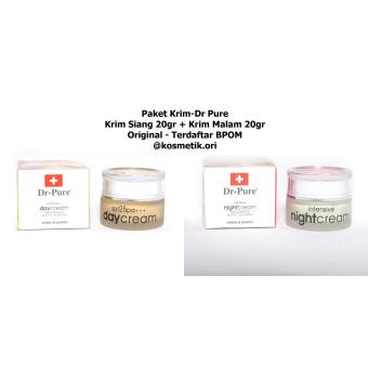 Dr Pure Paket Whitening Cream Day & Night - 2 Item