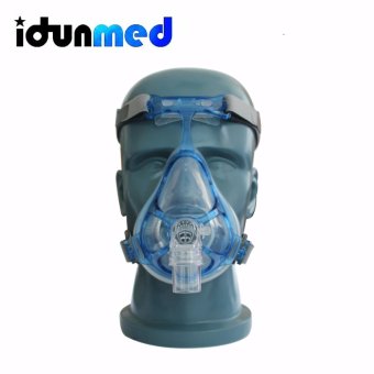 BMC FM4 Auto CPAP APAP BiPAP Full Face Respirator Mask Breathing With Adjustable Chin Headgear Strap For Sleep Apnea Snoring Stopper - intl