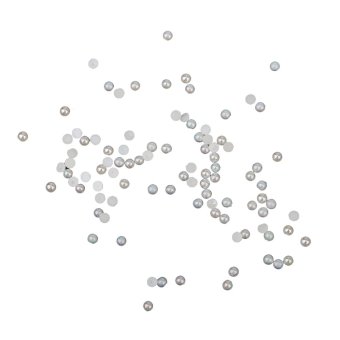 BolehDeals BolehDeals 100pcs 3D Falt Back Half Round Faux Pearls DIY Nail Art Decorations 3mm