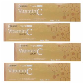 Hanasui Serum Vitamin C Sebagai Anti Aging untuk Kulit Cerah 4pcs - Kuning
