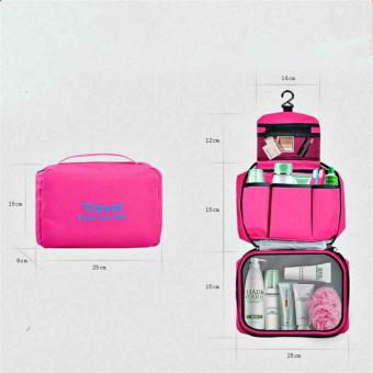 Travel Your Life Cosmetic Bag Travel Toiletries Makeup Pouch - Pink