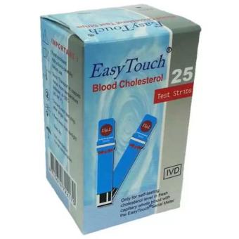 Easy Touch Strip Cholesterol isi 10 strip - Biru