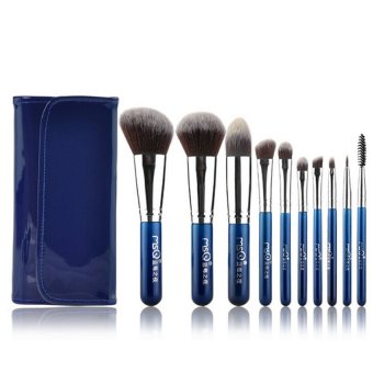MSQ Professional Cosmetic 10-piece Makeup Brushes Set with Pouch - intl
