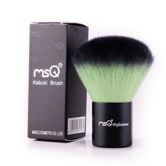 Mini nude makeup msq Brushes Professional Sythetic blend(Green)