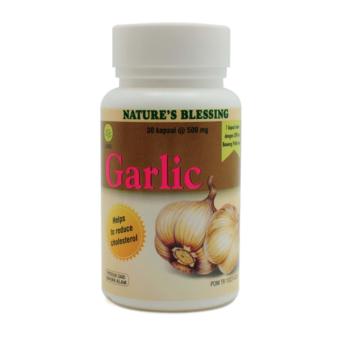 SidoMuncul Nature's Blessing Garlic 30's - Ekstrak Bawang Putih, Suplemen Jantung, Hipertensi, Kolesterol, Menurunkan Tekanan Darah Tinggi
