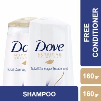 Dove Shampoo Nutritive Solutions Total Damage Treatment 160ml & Dove Conditioner Total Damage Treatment 160ml