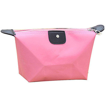 Multi-colors Woman Cosmetic Bag Storage Bag Fashion Lady Travel Cosmetic Pouch Bags Clutch Storage Makeup Organizer Bag(Pink)