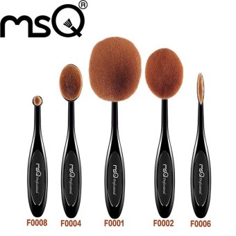 MSQ New Arrival 10pcs Tooth Brush Shape Oval Makeup Brush SetMultipurose Professional Foundation Powder Brush Kits - intl