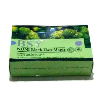 BSY Noni Black Hair Magic Shampoo Double Hologram BPOM - 20 sachet