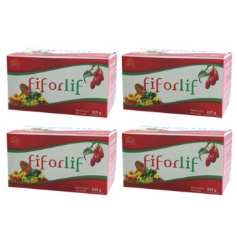 Fiforlif - Super Fiber & Detox Alami Kaya Nutrisi 15 Sachet/Box – 4 Box