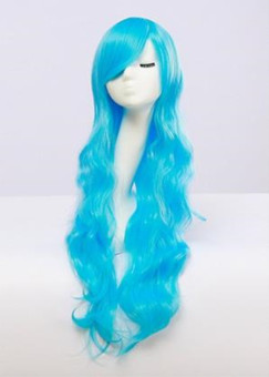Anime Elegant curl wig-Halloween special edition-blue - intl