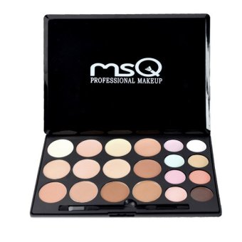 MSQ Professional 20 Colors Contour Face Cream Makeup ConcealerPalette Powder Brush - intl