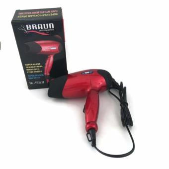HLJ Braun Super Fashion and Ion Hair dryer-BL 9920- Merah