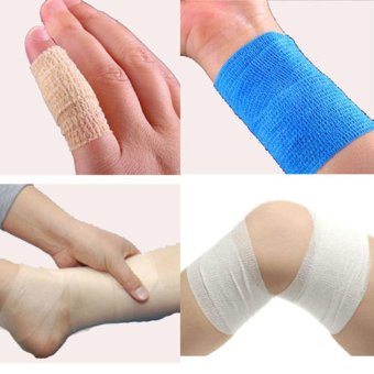 BolehDeals BolehDeals First Aid Medical Body Care Treatment Self-Adhesive Bandage Tape Orange