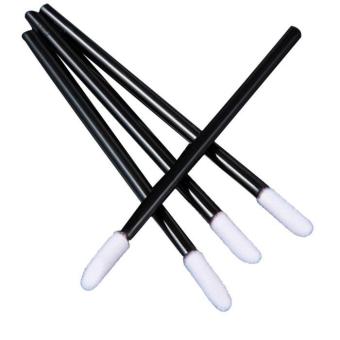 50pcs Disposable MakeUp Lip Brush Lipstick Gloss Wands Applicator Make Up Tool Black - intl