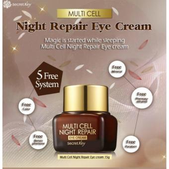 Secret Key Multi Cell Night Repair Eye Cream-15Gr